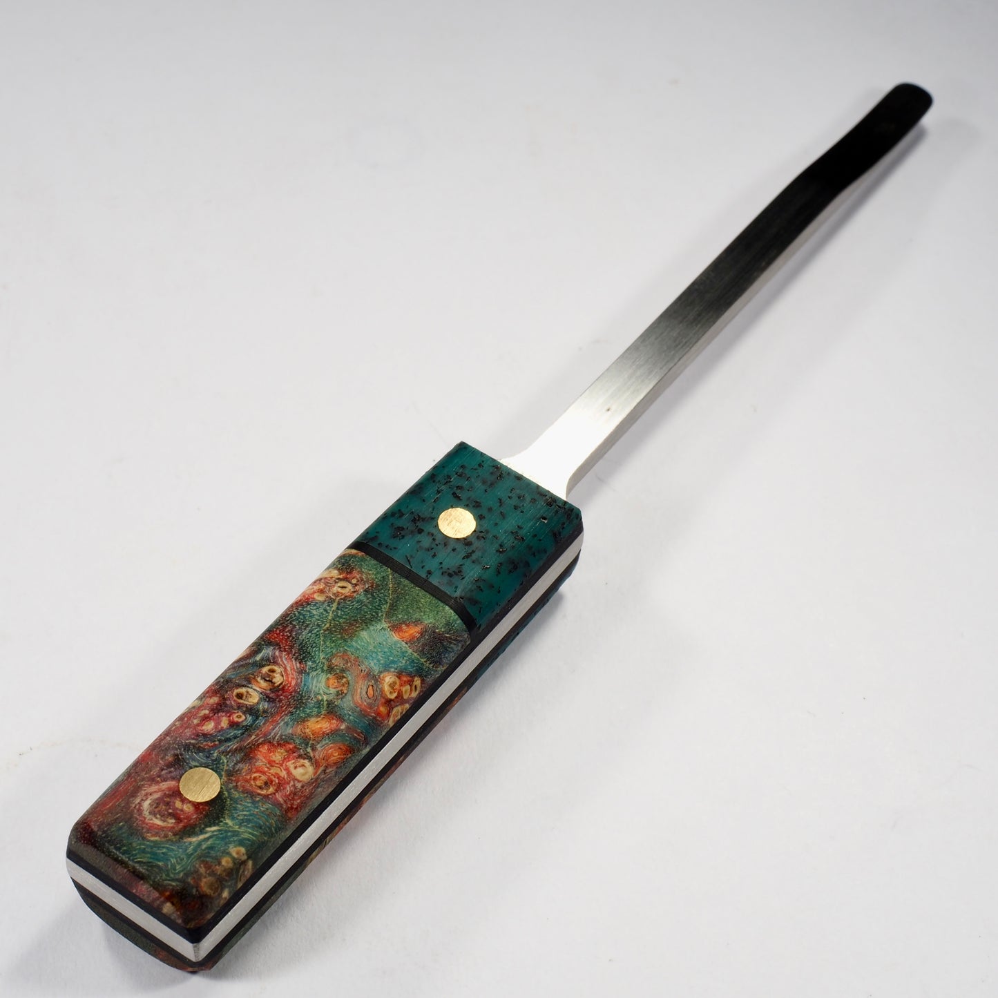 Kal Hooto Creations - The Heady Slim Dab Tool (Stabilised Cherry Wood x G10)