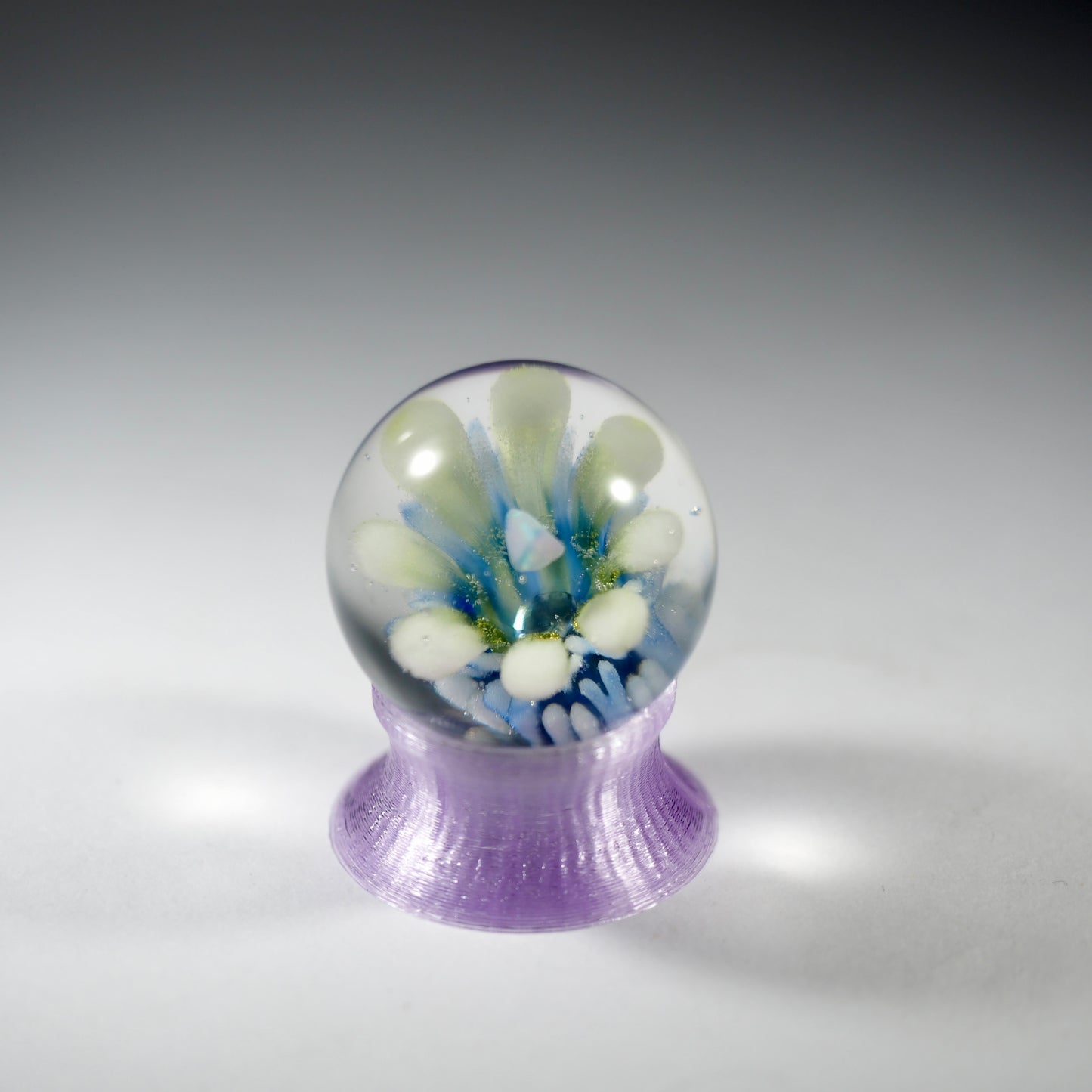 Flower Marble with floating Opal