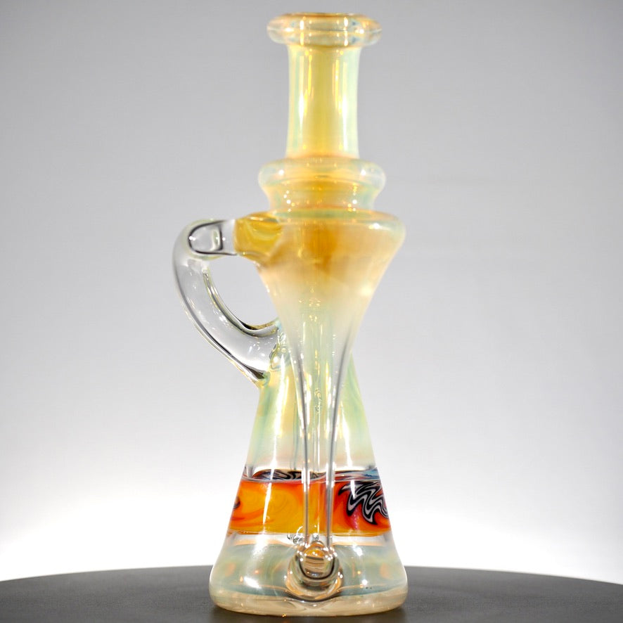 Updog Glass - Silver Fumed RBR with Red Wig Wags