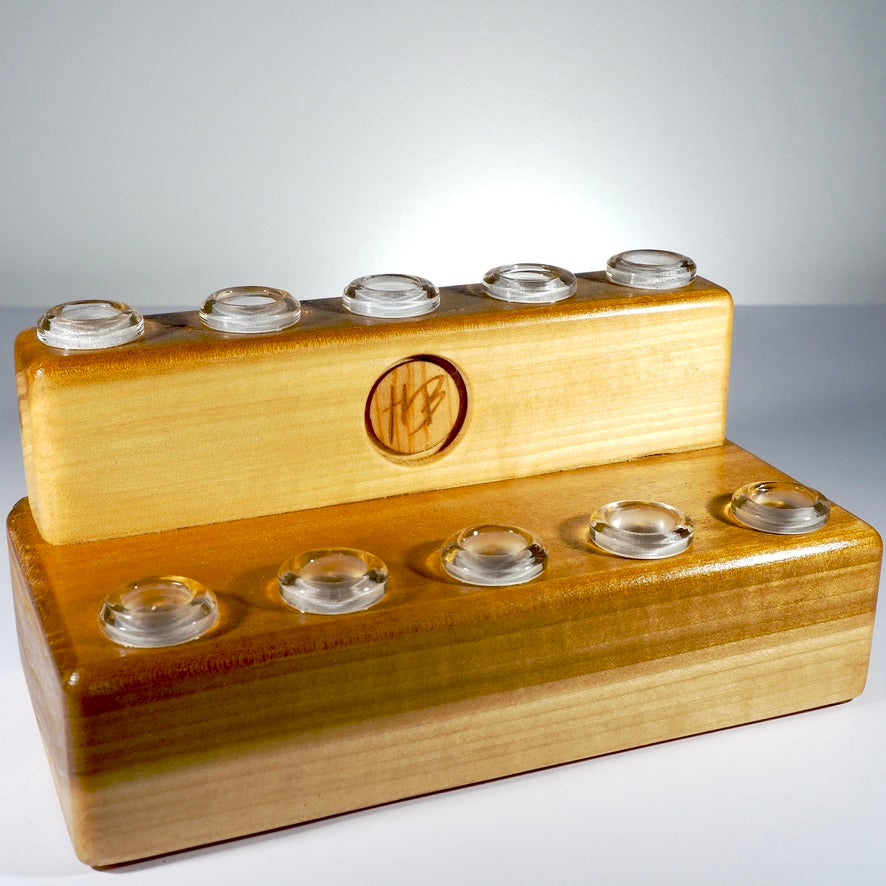 HeadyBlokCreations - 10 Joint Display - 14mm - Poplar