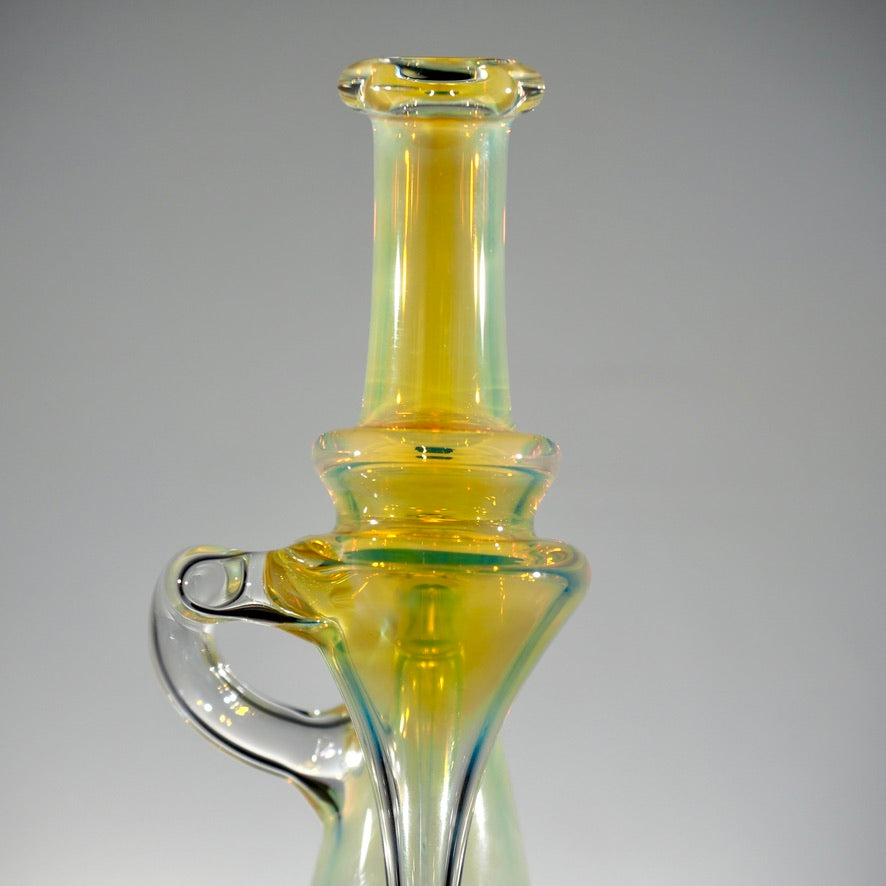 Updog Glass - Silver Fumed RBR with Blue Wig Wags