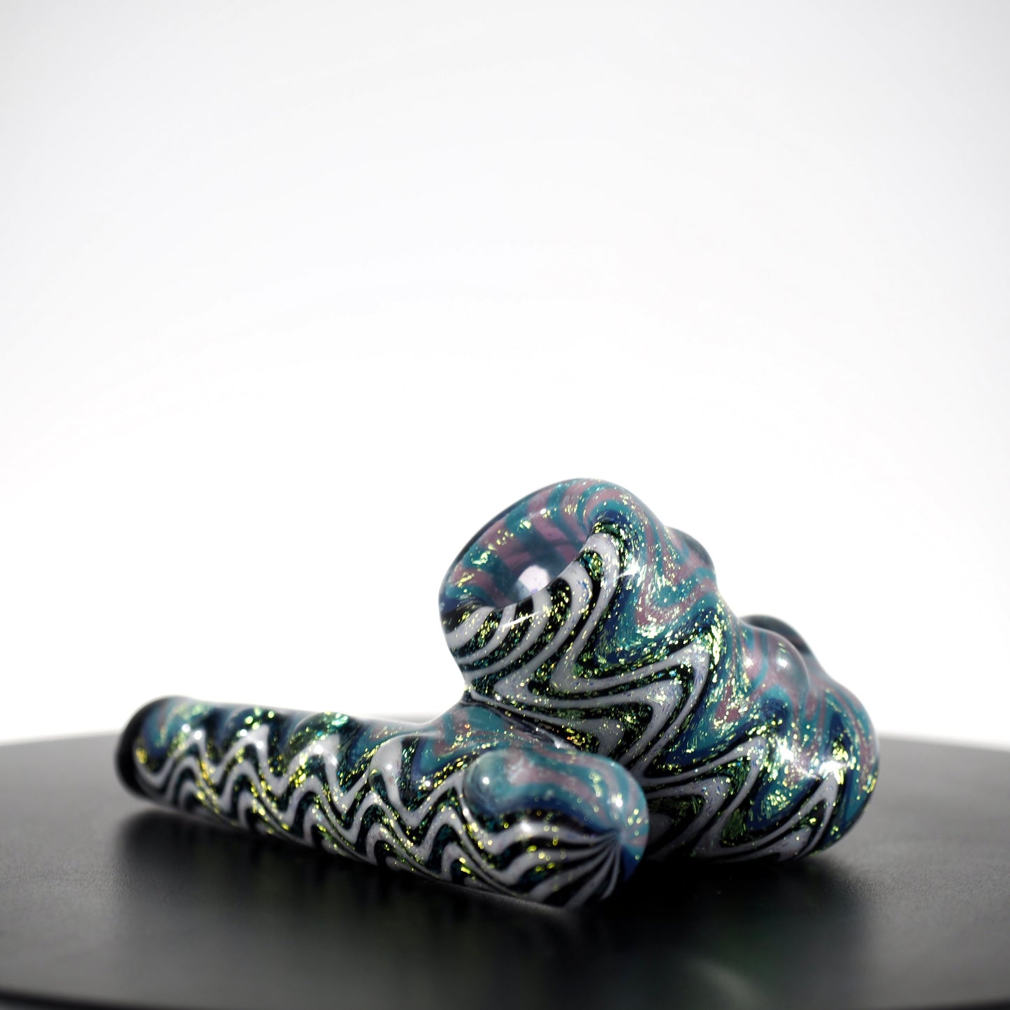 Kiebler - Aqua Sparkle with Wig Wags Pipe