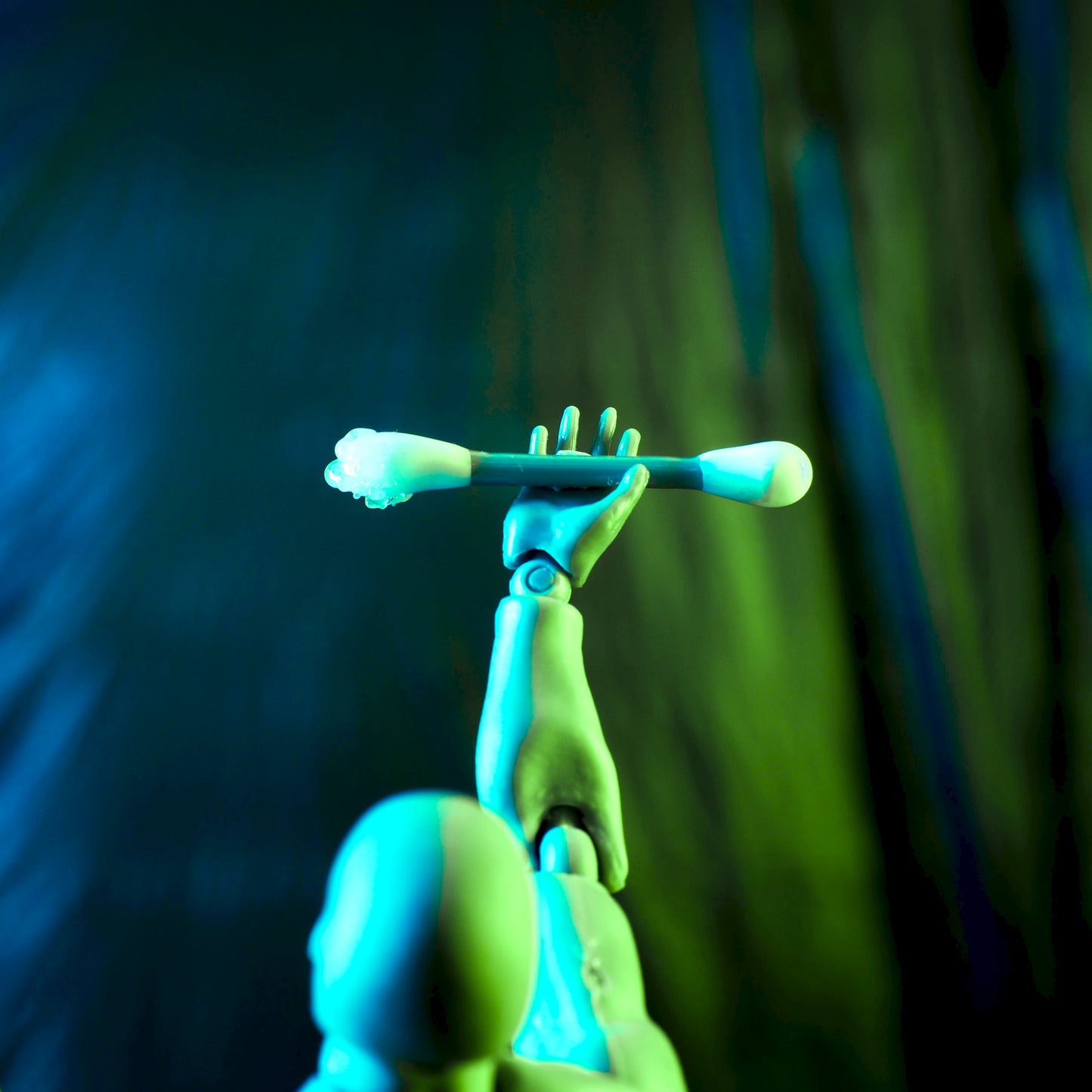 Melty Glass - Rosin Cotton Tip - Turquoise - Pillar