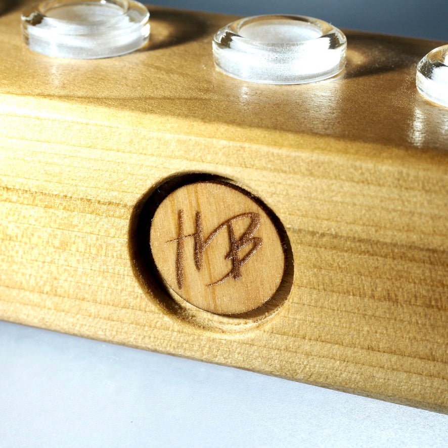 HeadyBlokCreations - 5 Joint Display - 14mm - Poplar