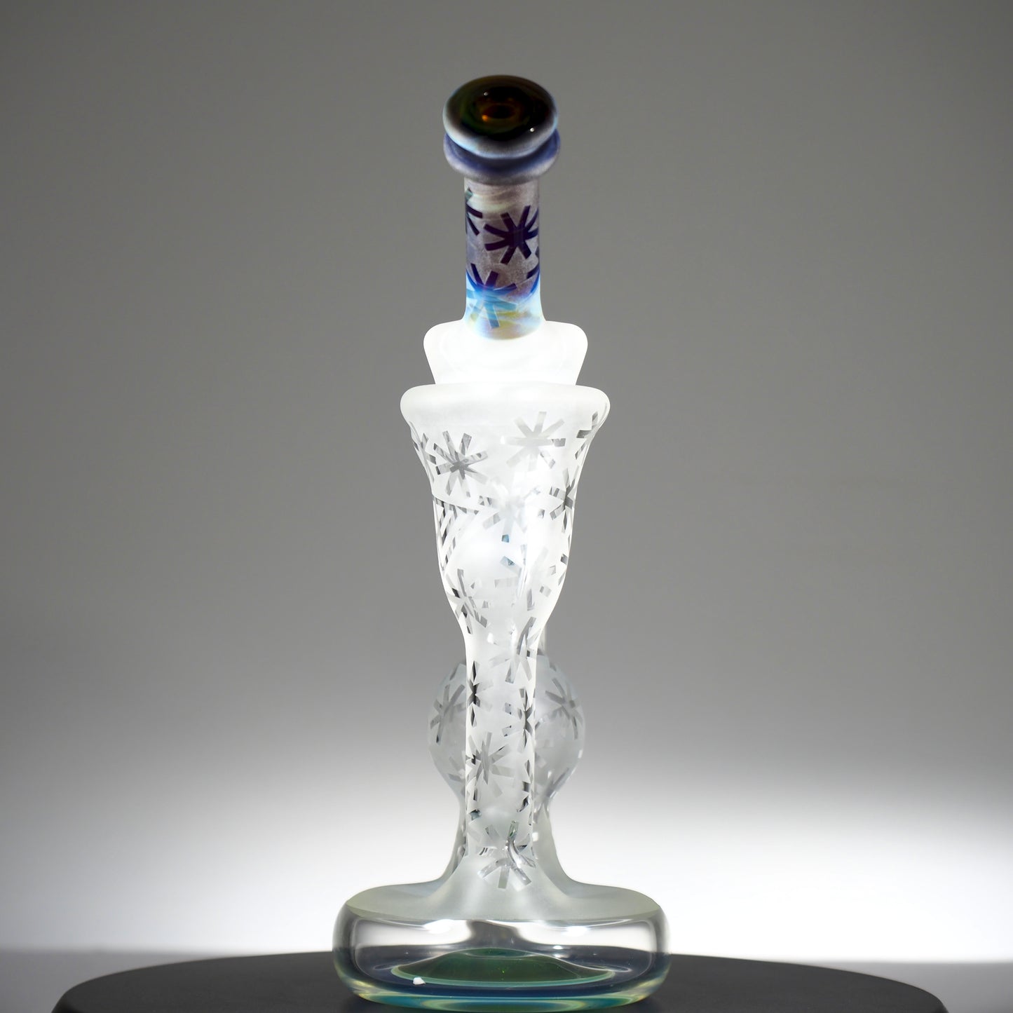 FUNKTION FACTORY - Blue Amber Purple Sandblasted Funkler