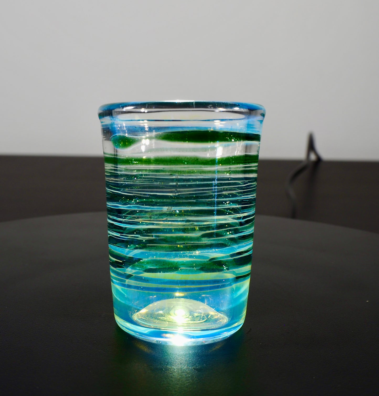 Updog Green/Blue Fumed SHOT Glass 2pc Set