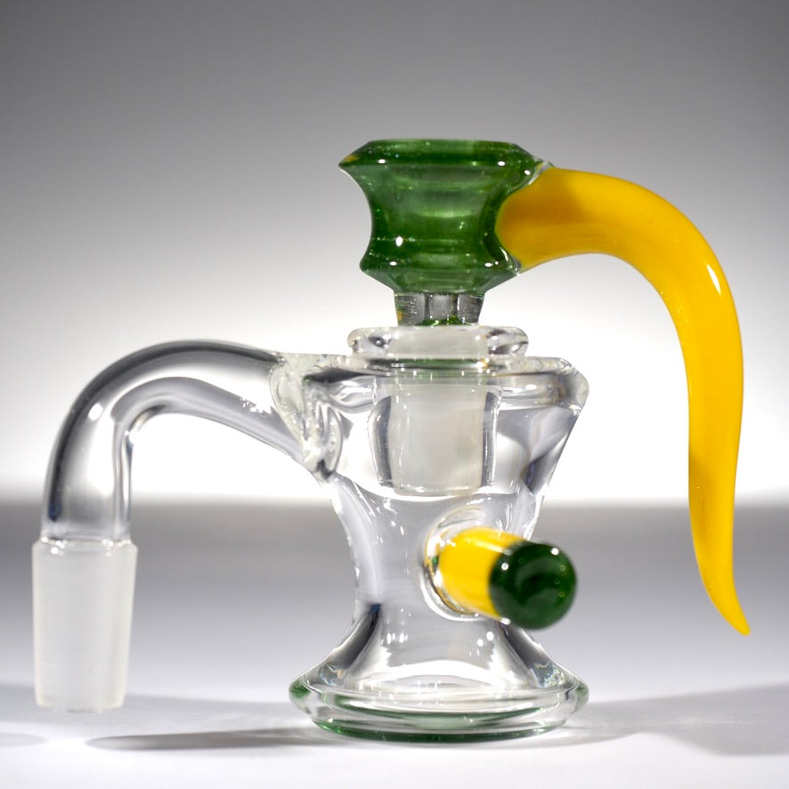 American Northstar Glass Dry Ash Catchers with Matching Horned Slide 14mm