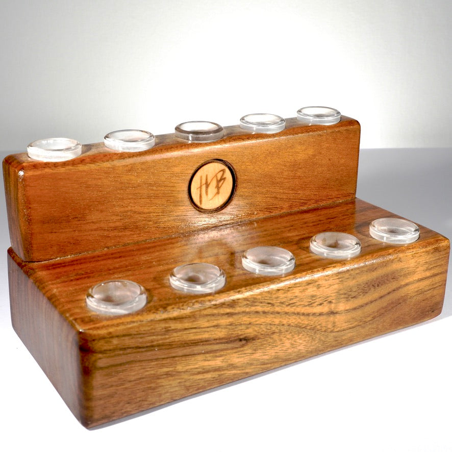 HeadyBlokCreations - 10 Joint Display - 18mm - Walnut