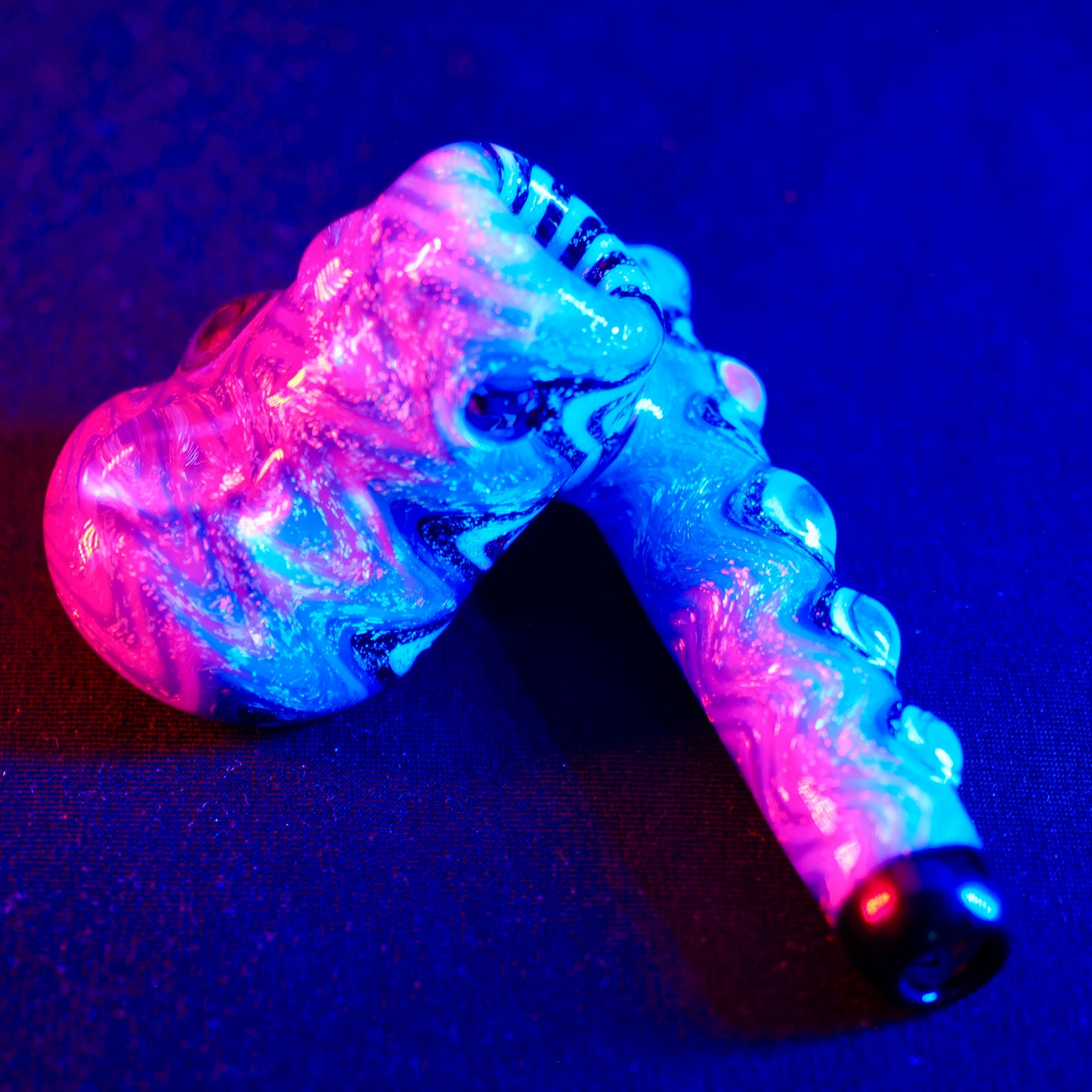 Kiebler - Aqua Sparkle with Wig Wags Pipe