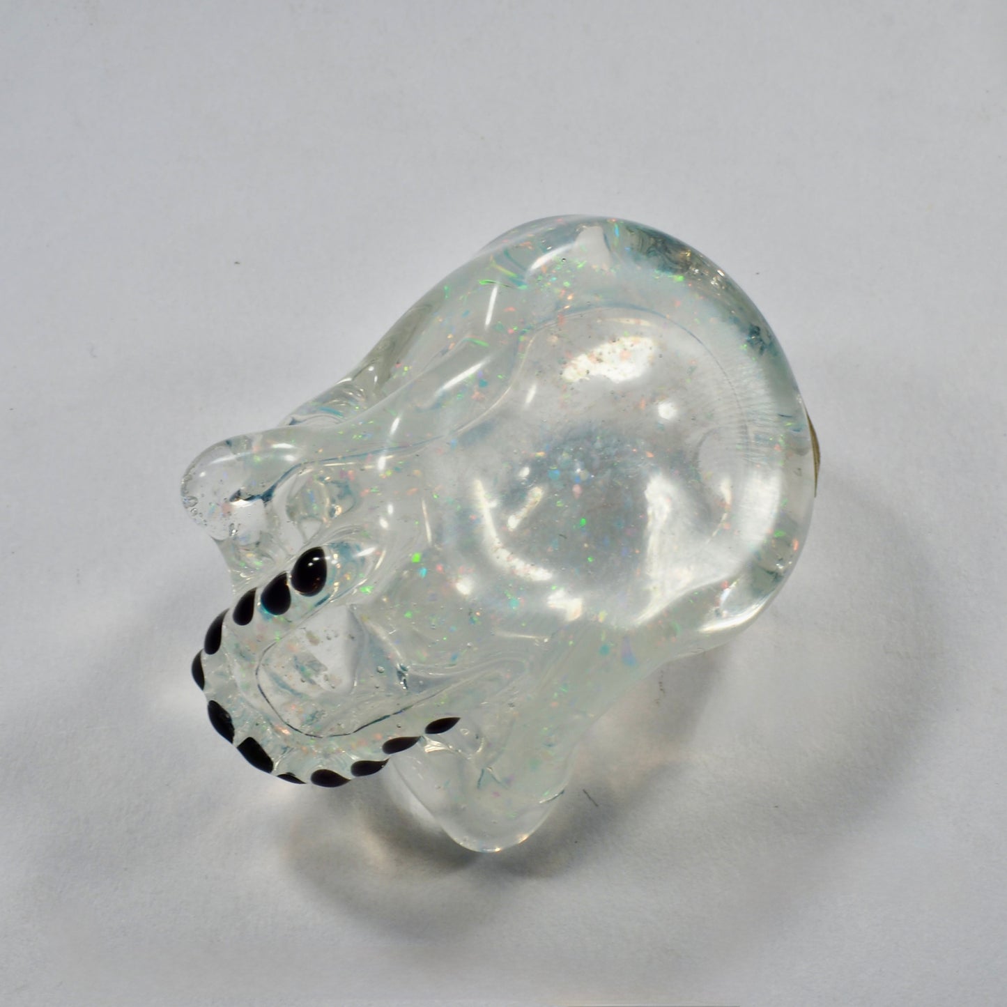 Crushed Opal Skull by Warwick Glass