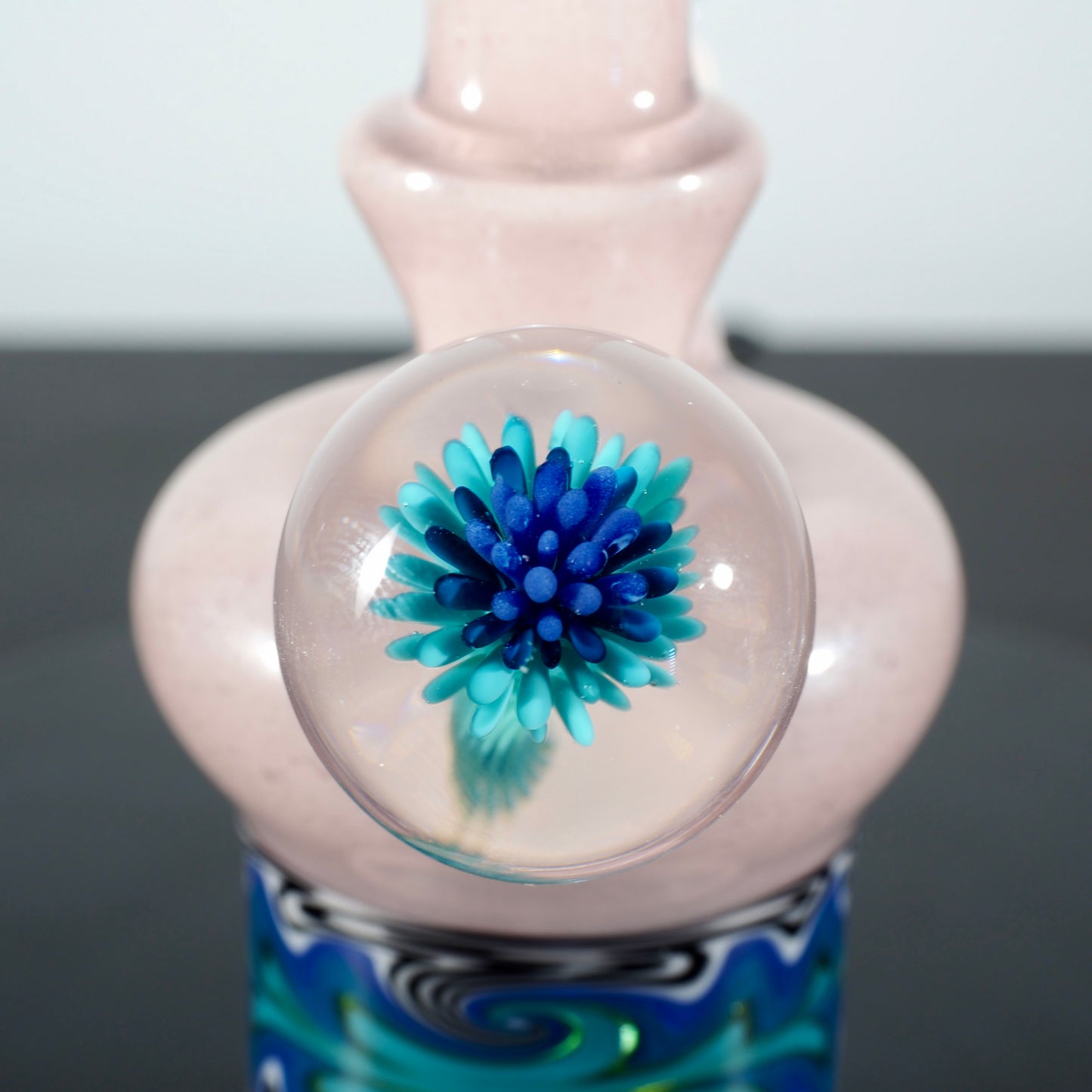Updog Glass - Lavender Sparkle Rig with wigwags
