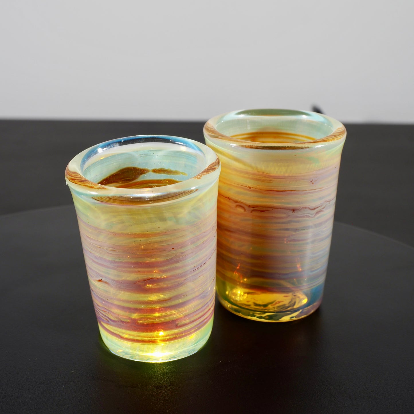 Updog Silver Fumed SHOT Glass 2pc Set