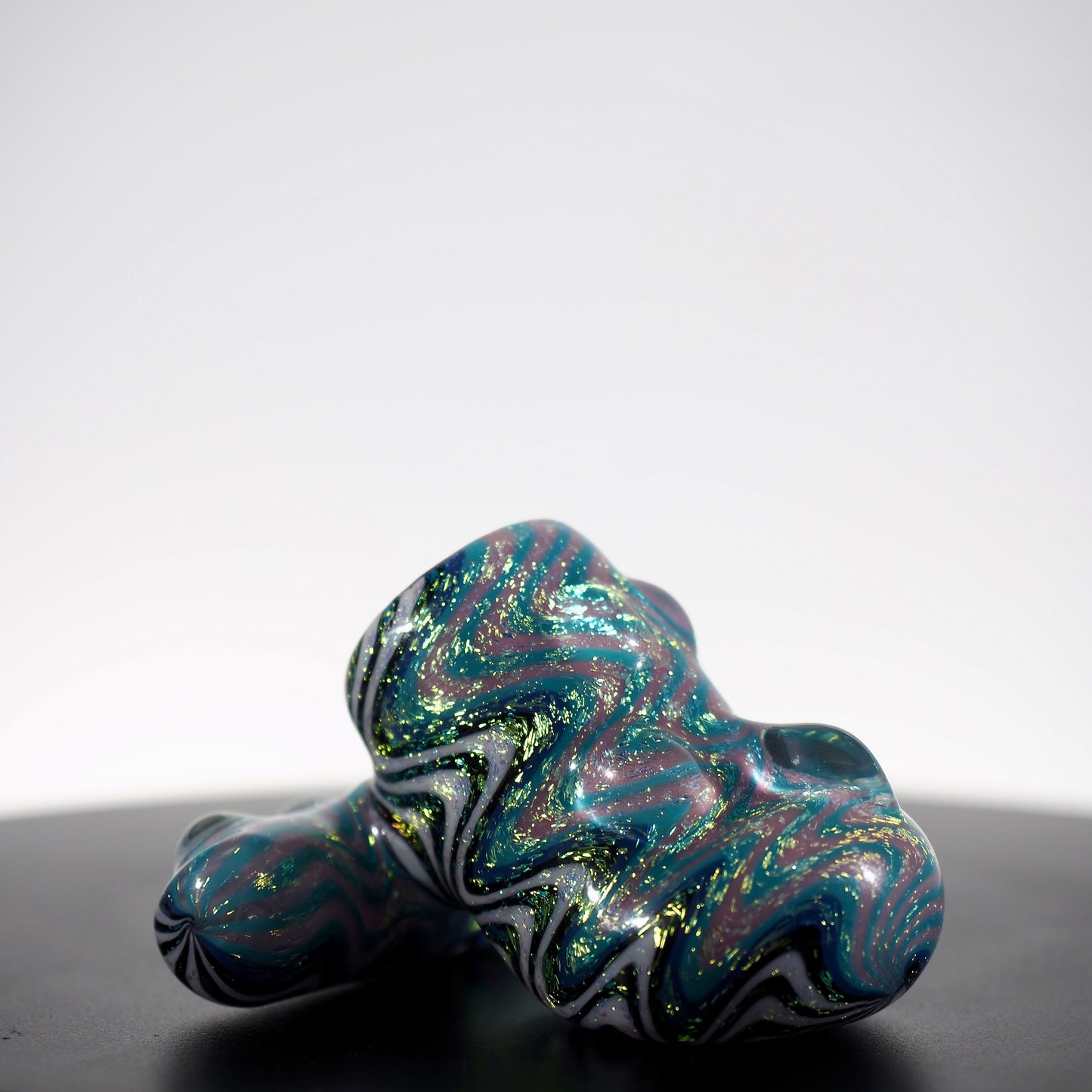 Kiebler - Aqua Sparkle with Wig Wags Pipe