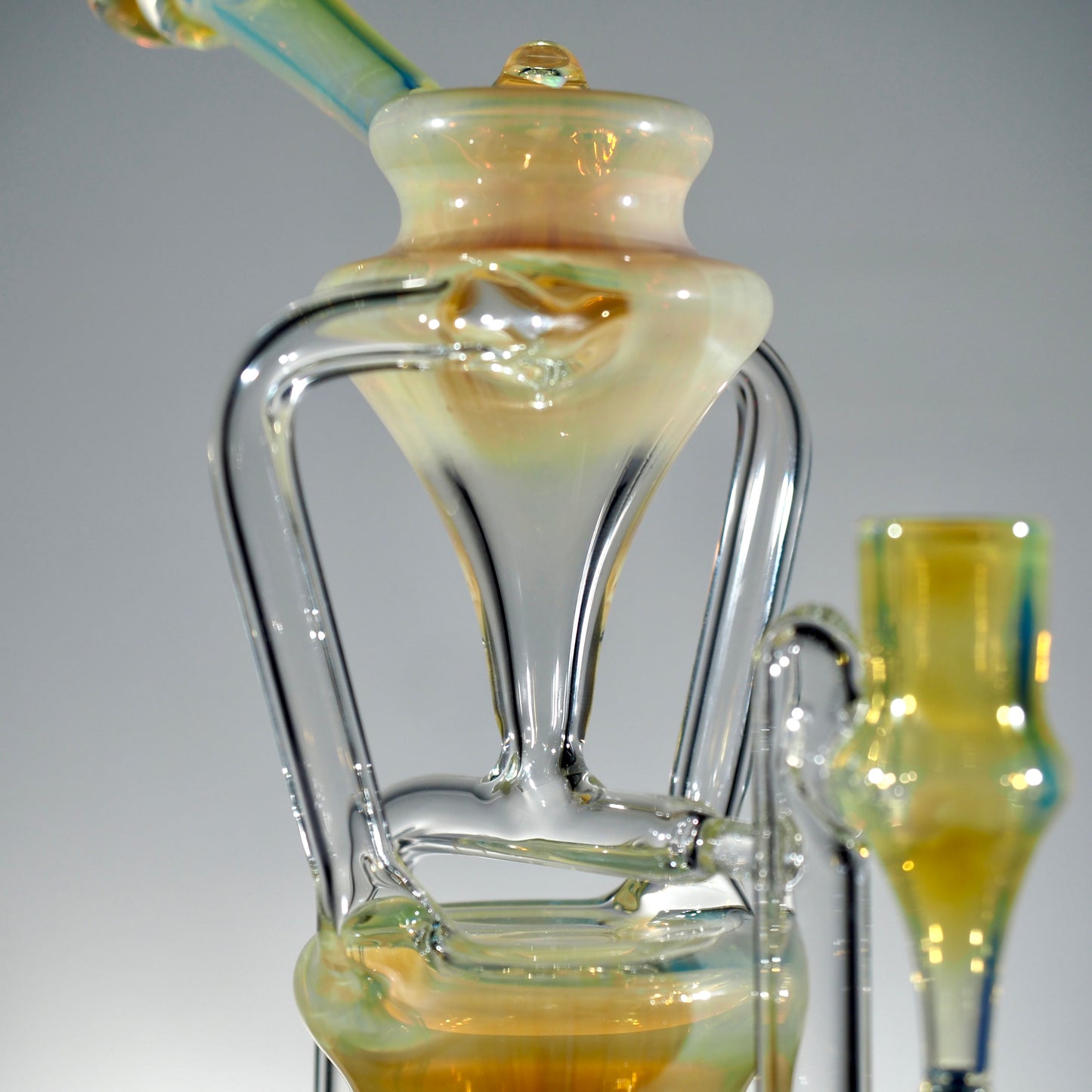 Updog Glass - Floating Recycler Silver Fumed
