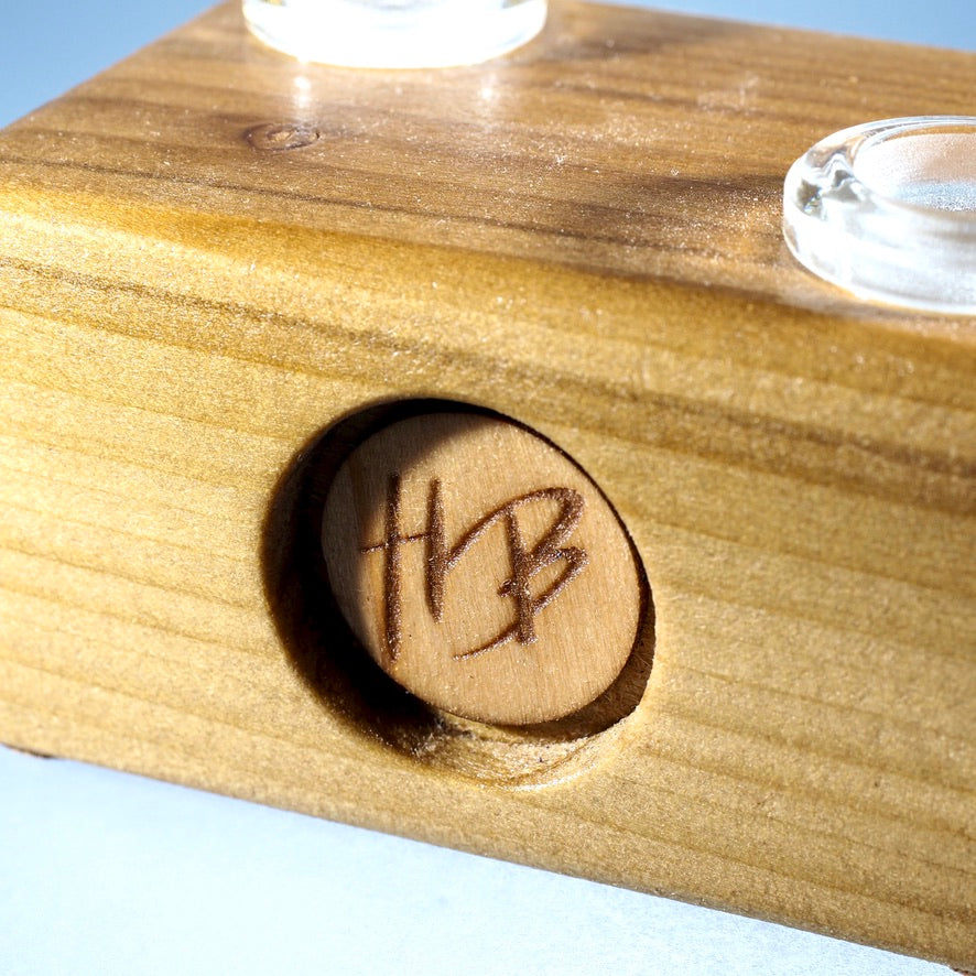 HeadyBlokCreations - 2 Joint Display - 14mm - Poplar