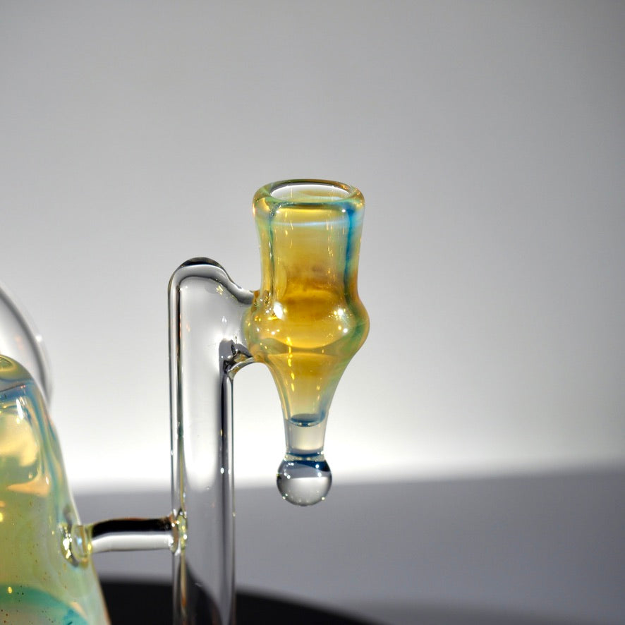 Updog Glass - Silver Fumed RBR with Red Wig Wags