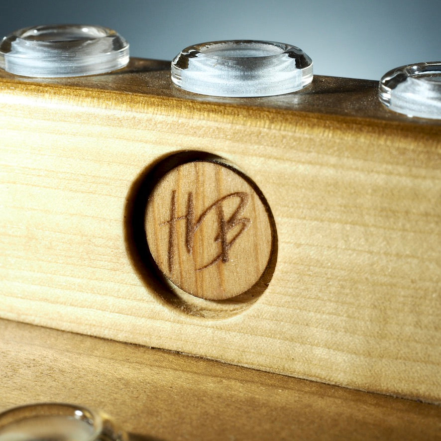 HeadyBlokCreations - 10 Joint Display - 14mm - Poplar