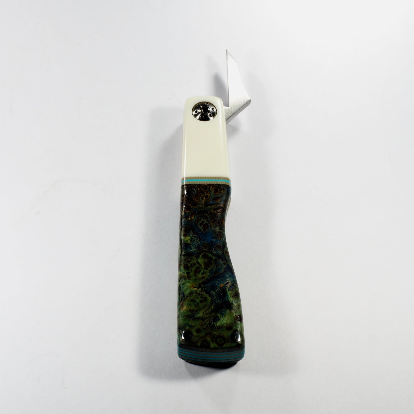 Kal Hooto Creations - Heady Folds Dab Tool (Ocean Stabilised Wood)