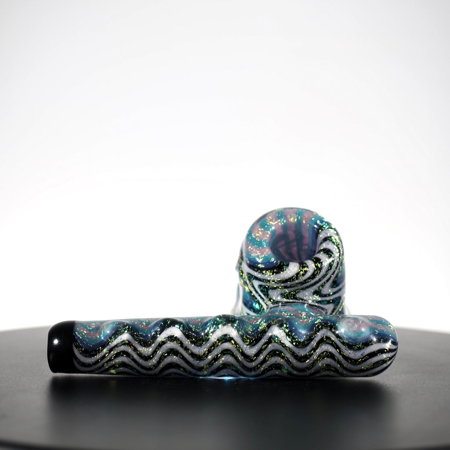 Kiebler - Aqua Sparkle with Wig Wags Pipe
