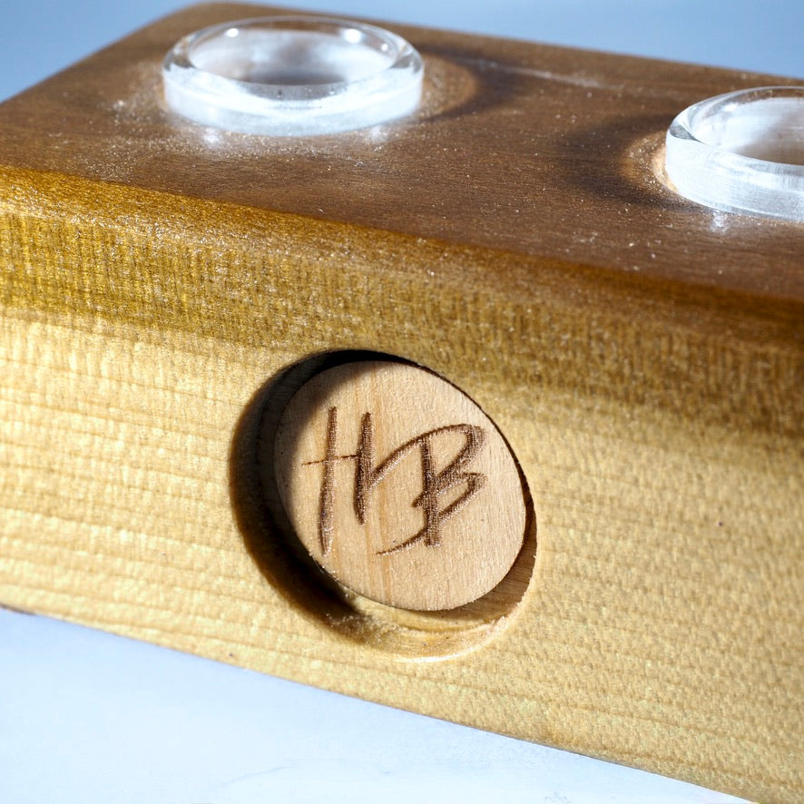 HeadyBlokCreations - 2 Joint Display - 18mm - Poplar