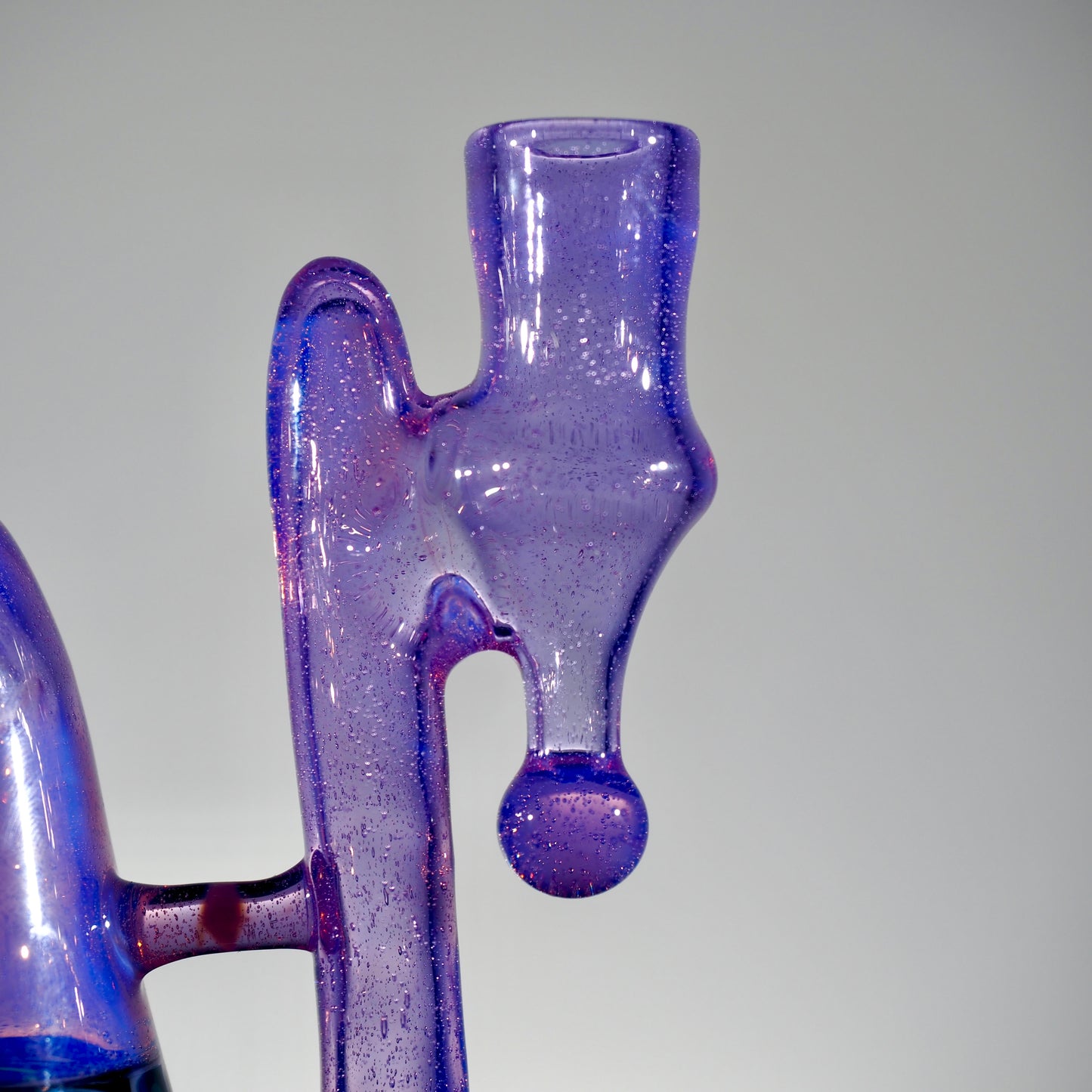 Updog Glass - Purple RBR with Blue Green Wig Wags