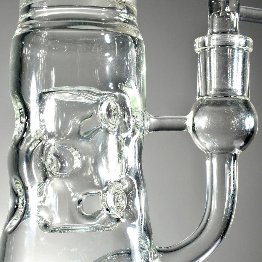 Honeycomb & Swiss Perc Bong with Helix Function