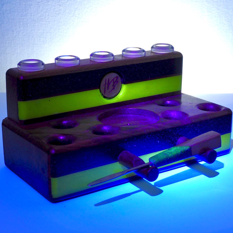 HeadyBlokCreations - Dab Station UV Reactive - 14mm