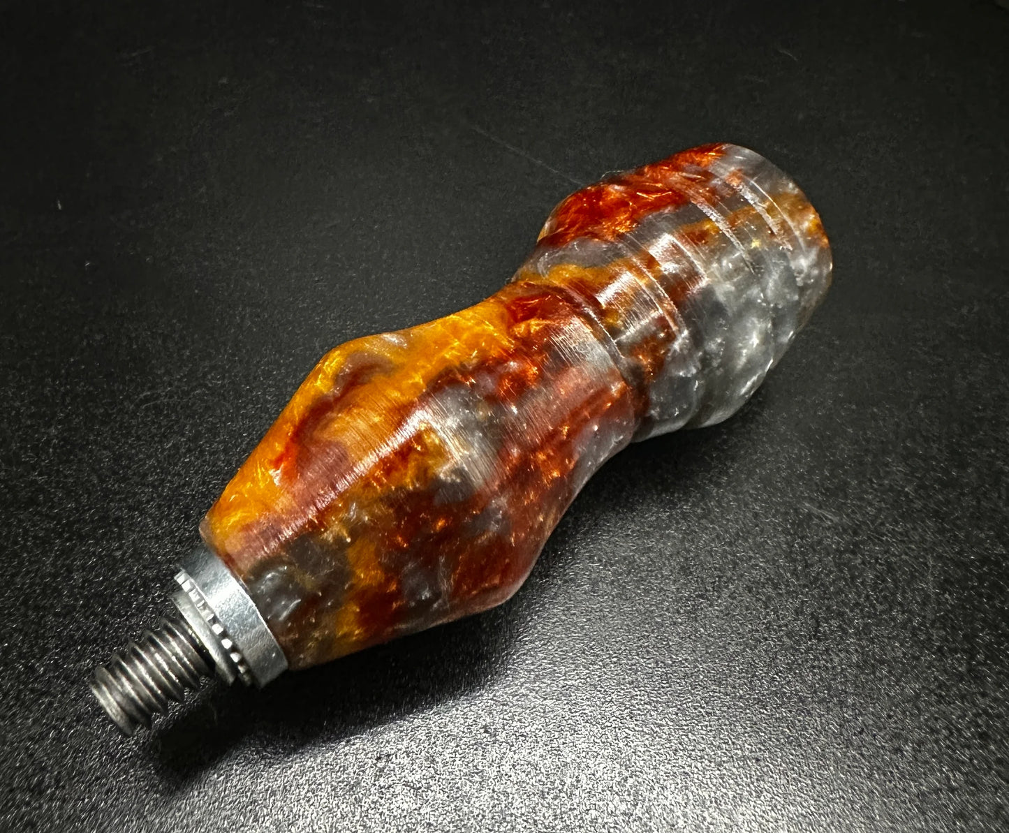 DFreeZ Designs - Stubby Bowl Handle - Molten Metal Resin