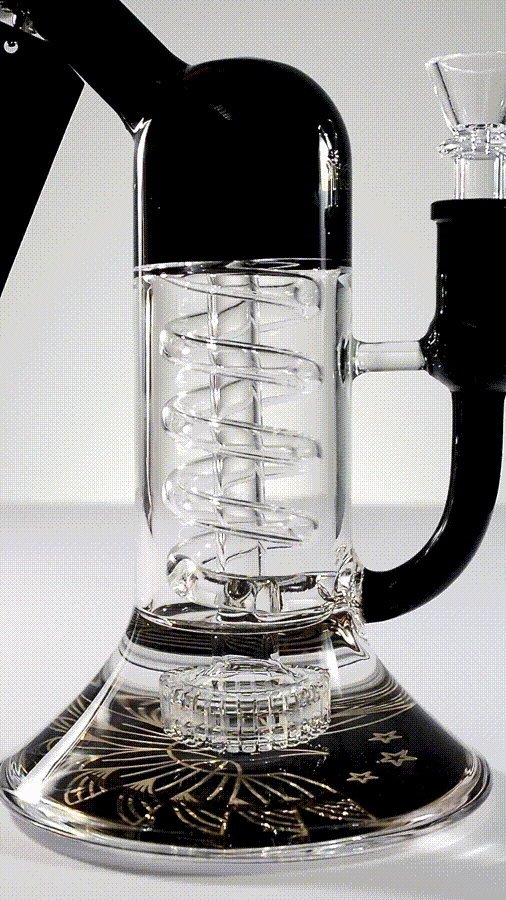 Bubbler with Spiral Downstem