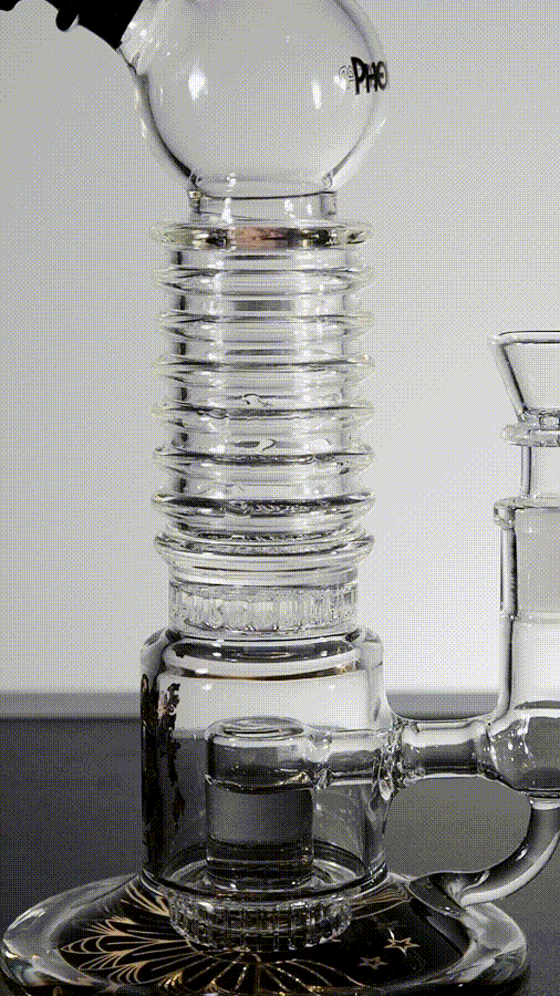 10.5" Bubbler with Showerhead and Honeycomb perc