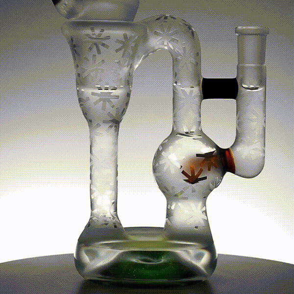 FUNKTION FACTORY - Blue Amber Purple Sandblasted Funkler