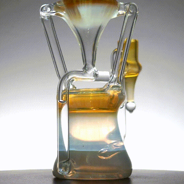 Updog Glass - Floating Recycler Silver Fumed