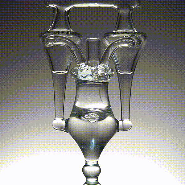 Updog Glass - Double Drain Chandelier