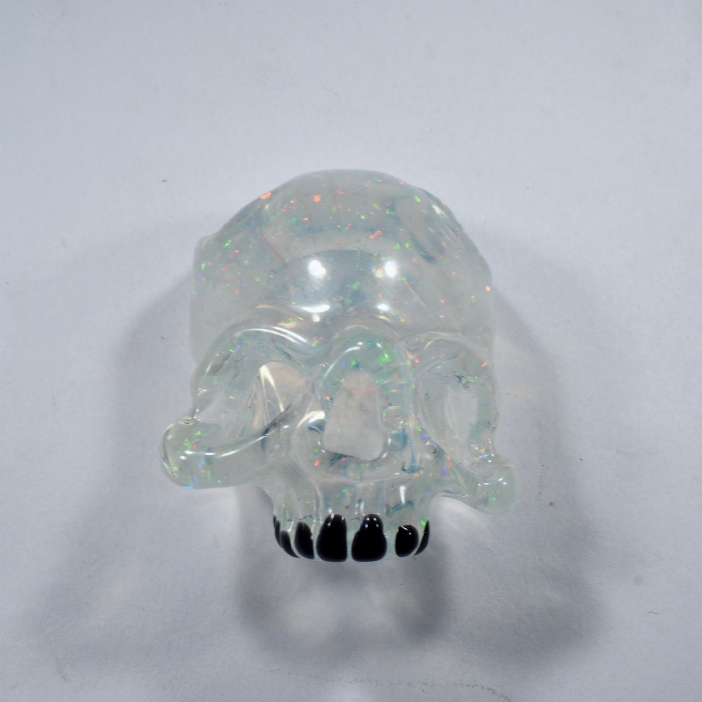 Crushed Opal Skull by Warwick Glass