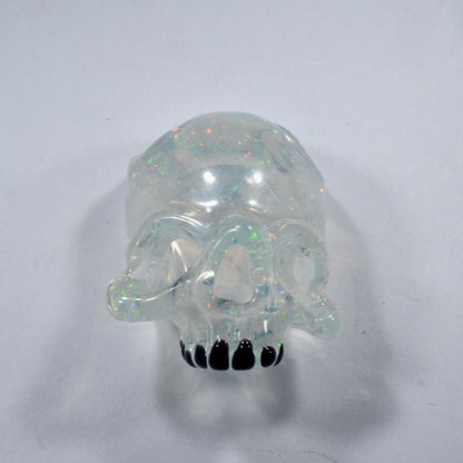 Crushed Opal Skull by Warwick Glass