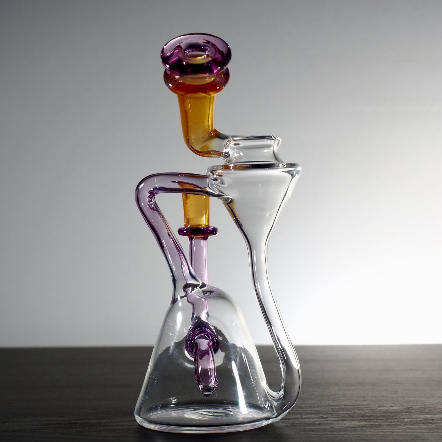 Man Child Glass "Accented Side-Saddle Recycler