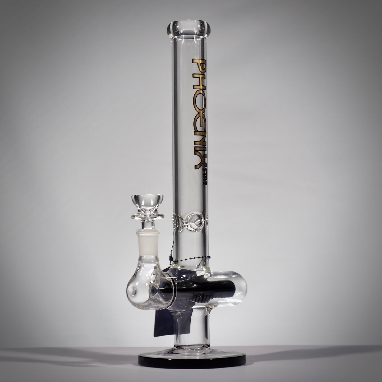 Horizontal Inline Glass Perc Bong