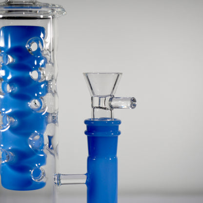 Calibear Flower Straight Fab-V2 Water Pipe | Flower of Life Perc Bong