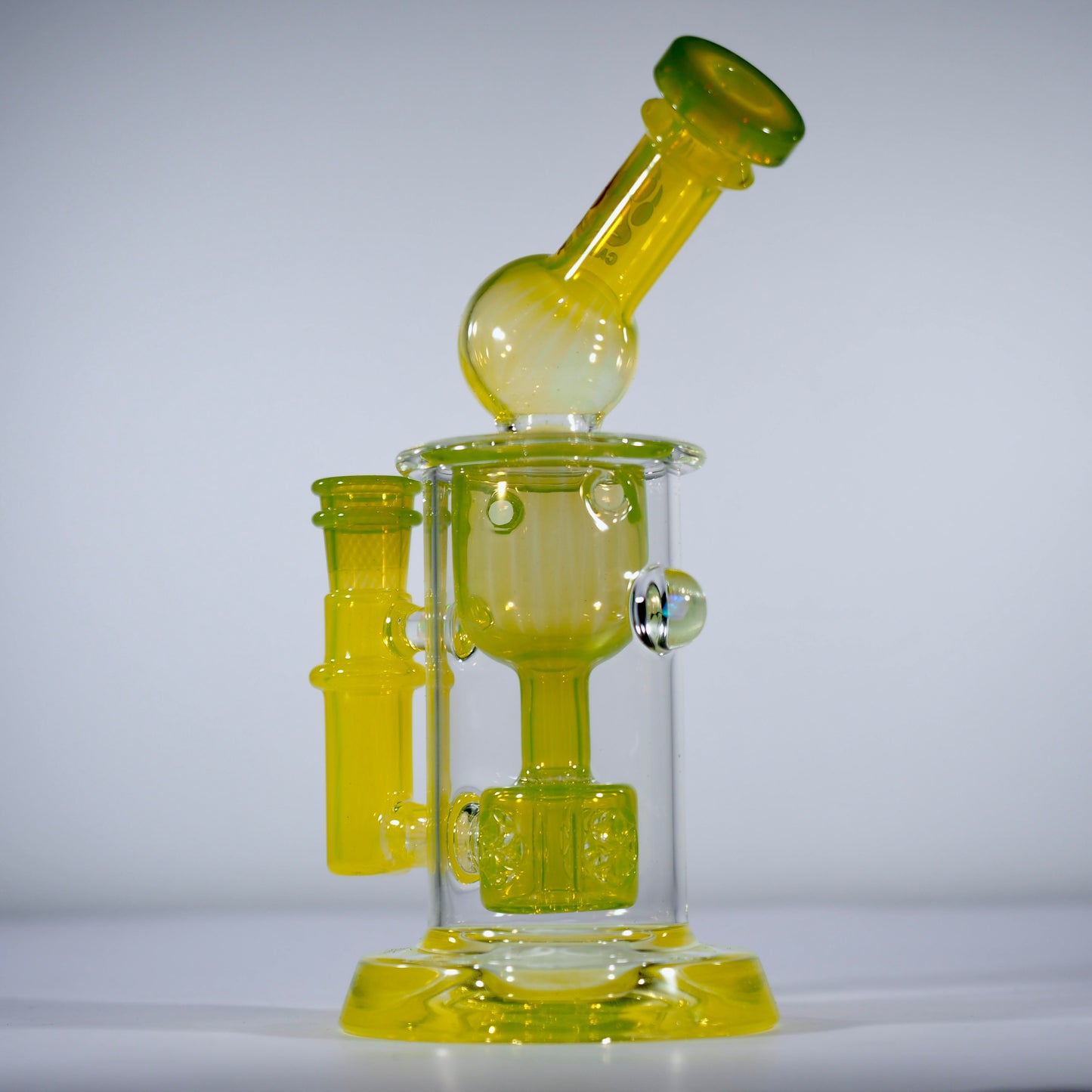 Calibear Kickback Torus Incycler Encased Two Opals W/ Seed of Life Perc
