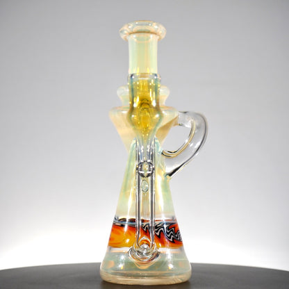 Updog Glass - Silver Fumed RBR with Red Wig Wags