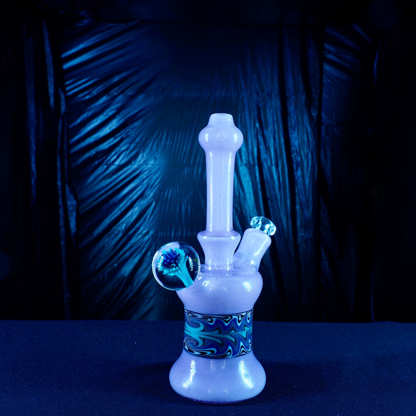 Updog Glass - Lavender Sparkle Rig with wigwags