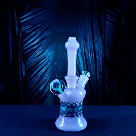 Updog Glass - Lavender Sparkle Rig with wigwags