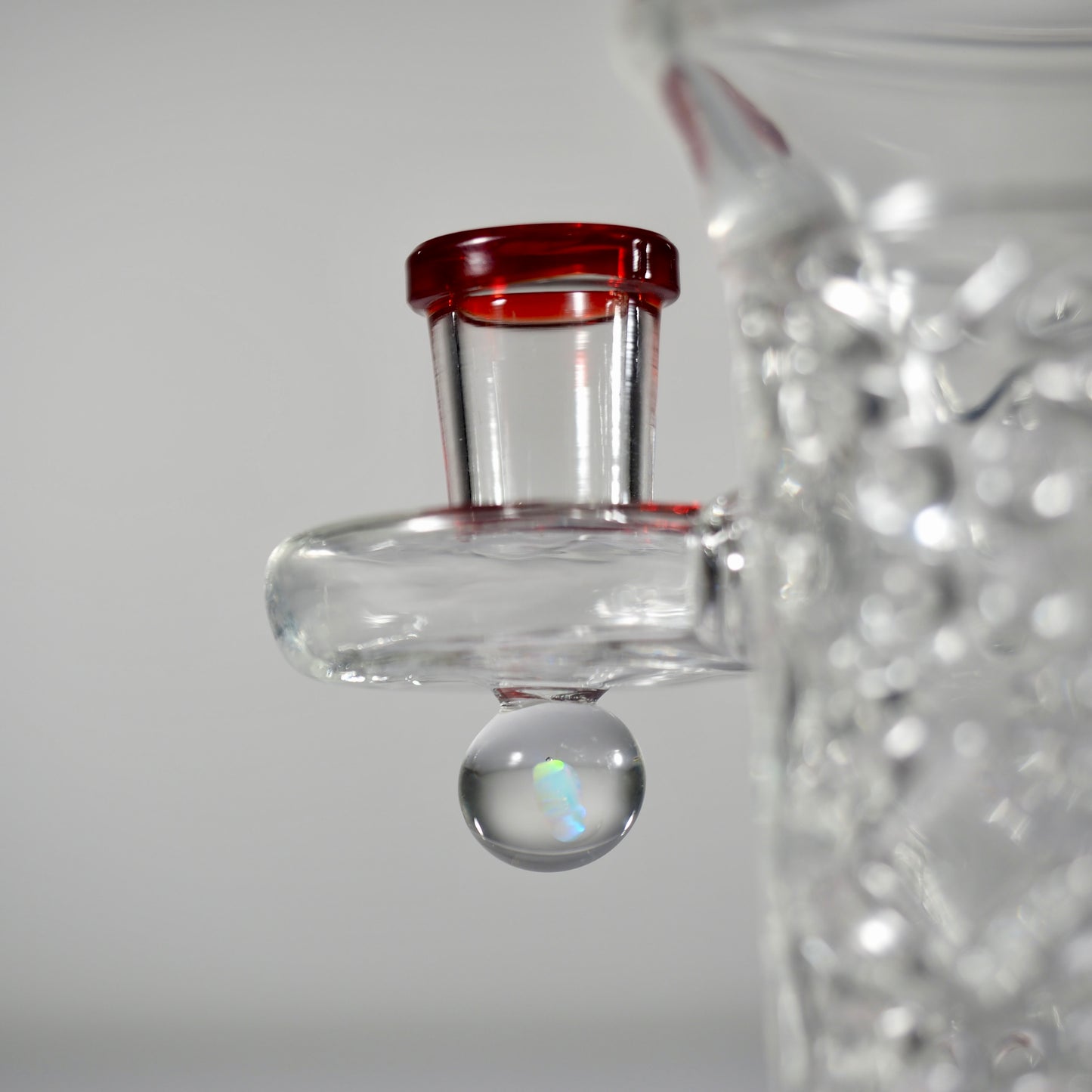 Calibear Flared Helix Carved Dab Rig Series - Red