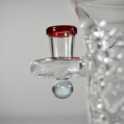 Calibear Flared Helix Carved Dab Rig Series - Red