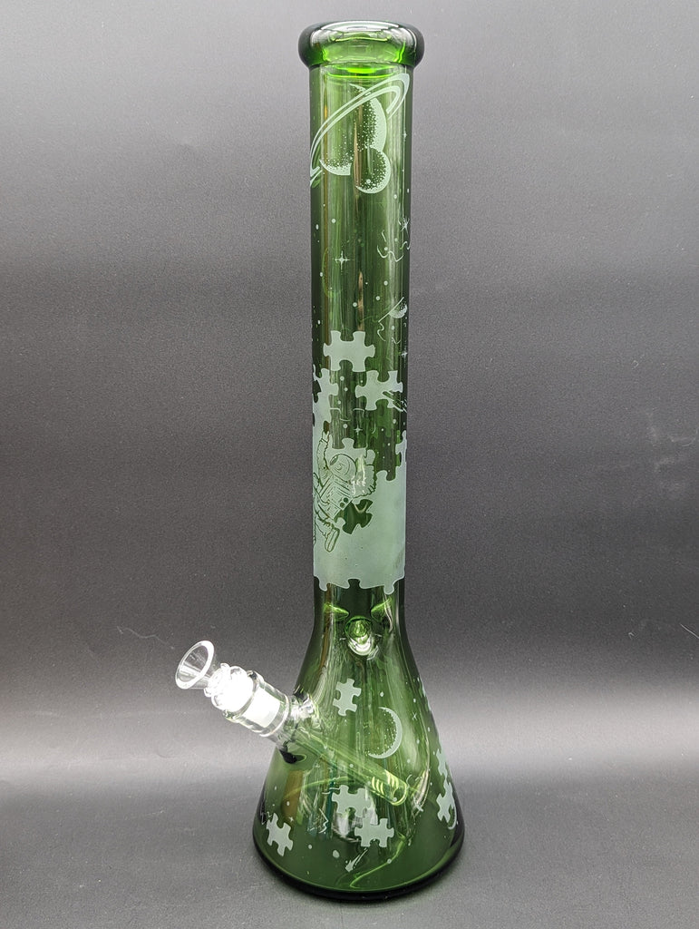 Beaker Bong - Sandblasted patterns