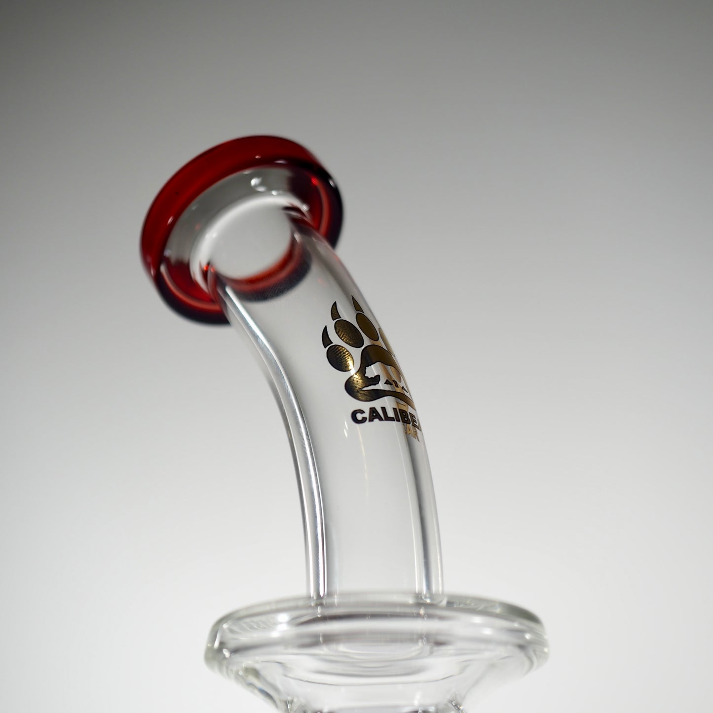 Calibear Flared Helix Carved Dab Rig Series - Red