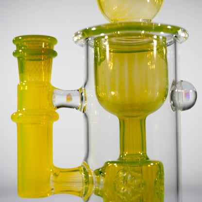 Calibear Kickback Torus Incycler Encased Two Opals W/ Seed of Life Perc