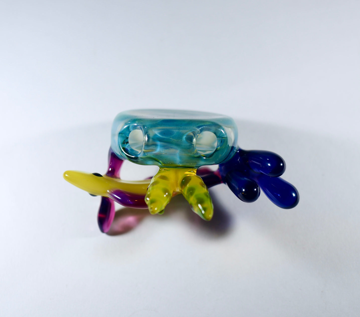 Reef Fish Pendant - Purple/Yellow (UV)