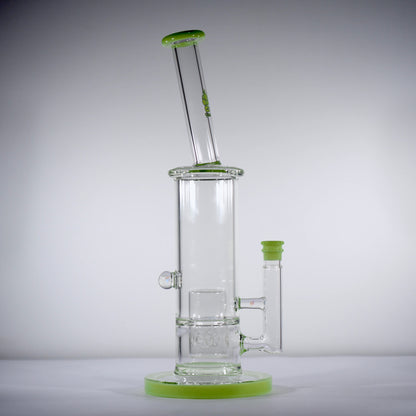 Calibear Colourful Glass Bong Set | Dual Percolator Straight Tube Bong
