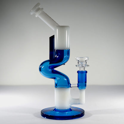 8.5" Zong Inline Rig - Blue White